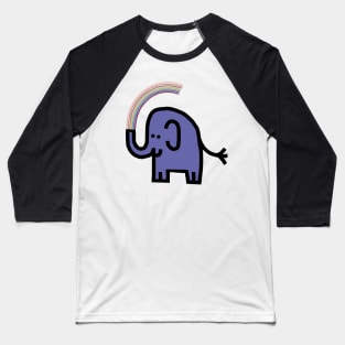 Very Peri Periwinkle Blue Chonk Elephant Rainbow Color of the Year 2022 Baseball T-Shirt